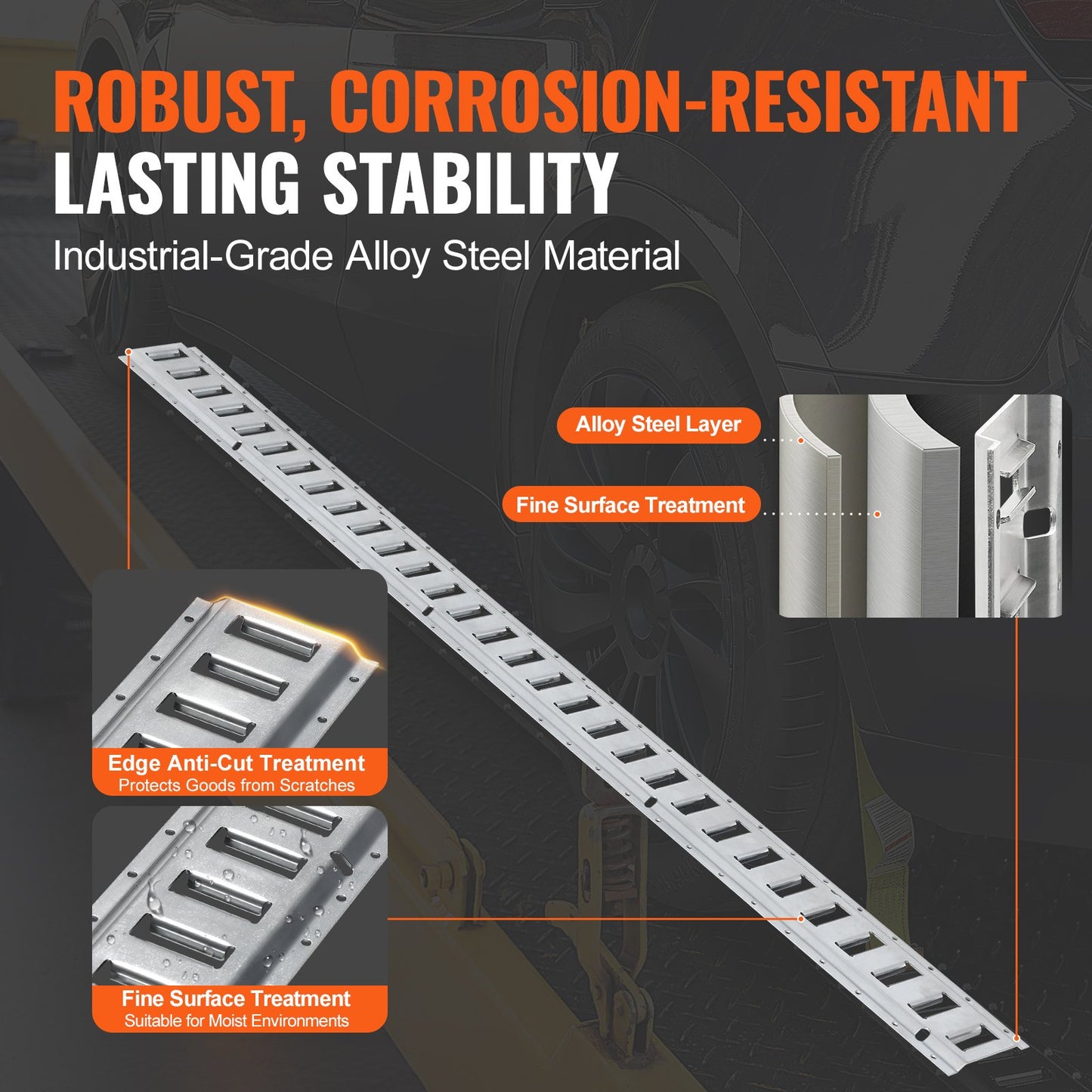 24PCS E-Track Tie-Down Rail Kit - Heavy Duty Cargo Securing System, 2000 lbs Capacity, Silver