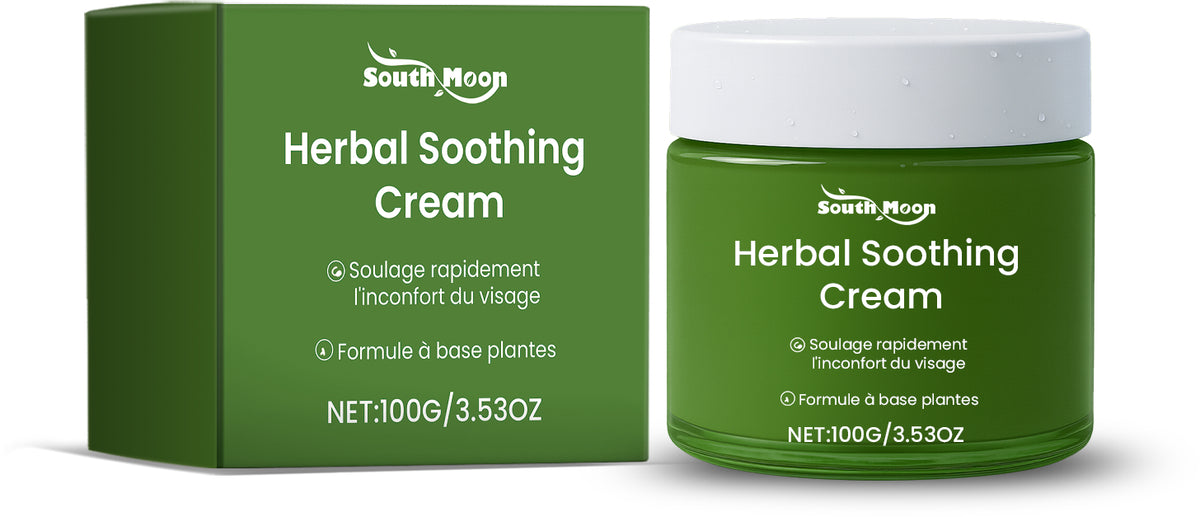 Herbal Soothing Cream with Mint & Aloe - 100g Facial Skincare