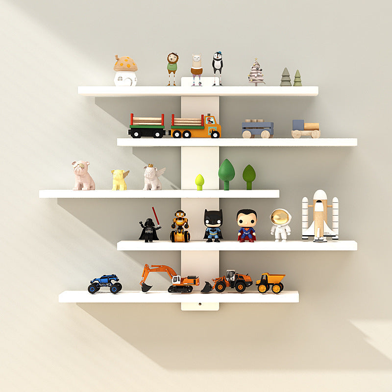 5-Tier Wall-Mounted Toy Doll Display Rack for Home Storage