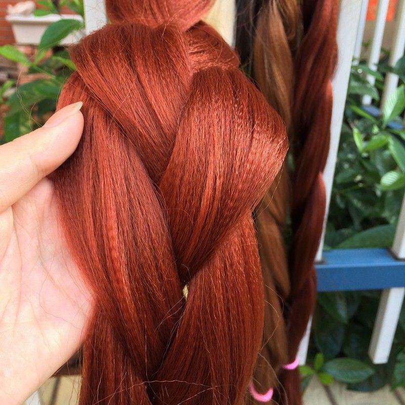 Long Braided Ponytail Hair Extension for Women - Multi-Color, 82 Inch