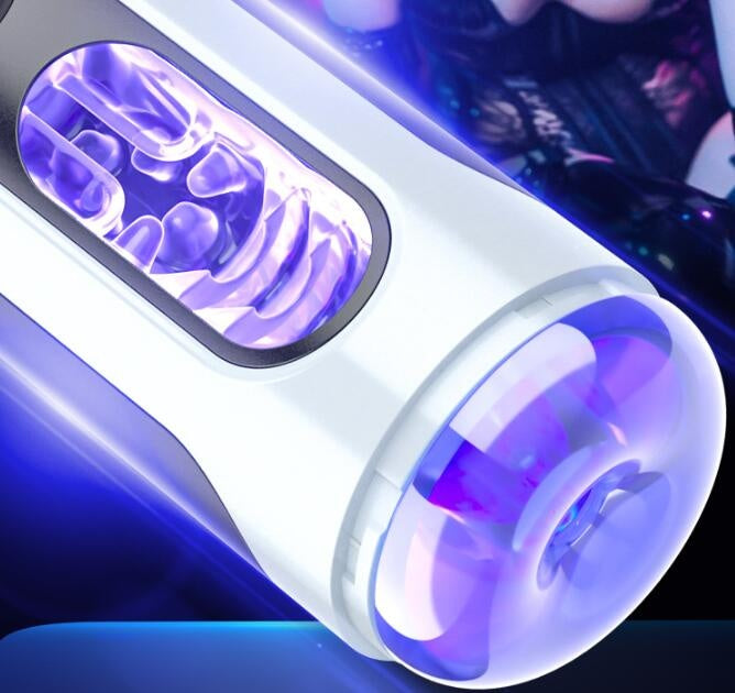 Smart Airplane Bottle with Vibration & Pronunciation - White