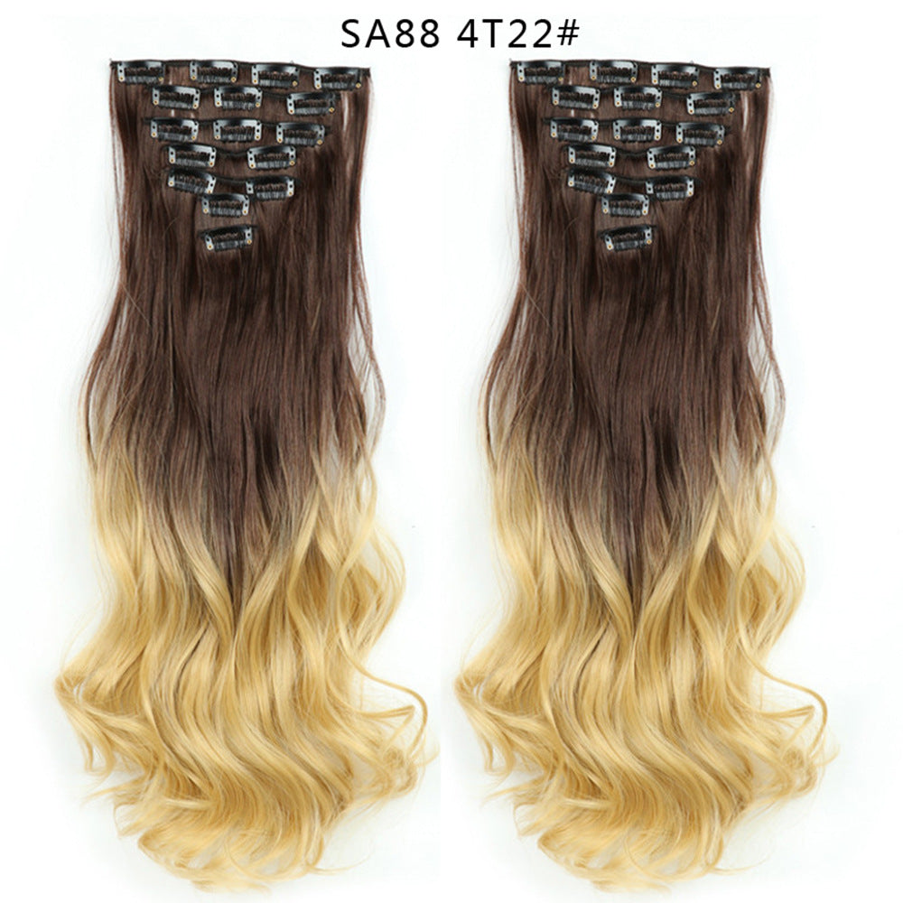 Long Curly Hair Piece High Temperature Synthetic Wig