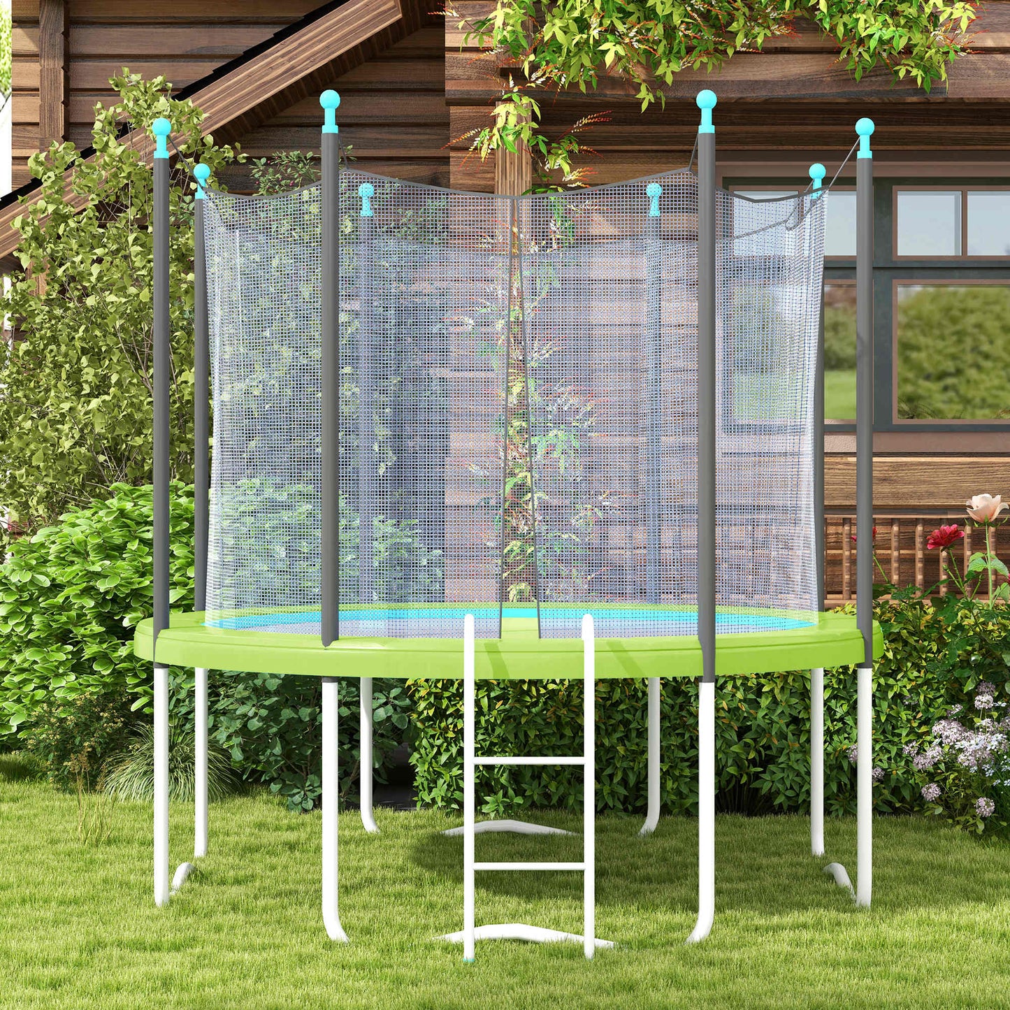 14FT Trampoline Replacement Safety Pad - Waterproof Green