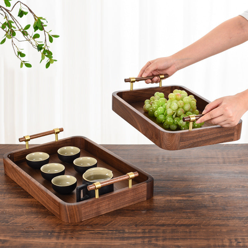 Wooden Rectangular Serving Tray for Home & Kitchen - Large, Medium & Small Sizes