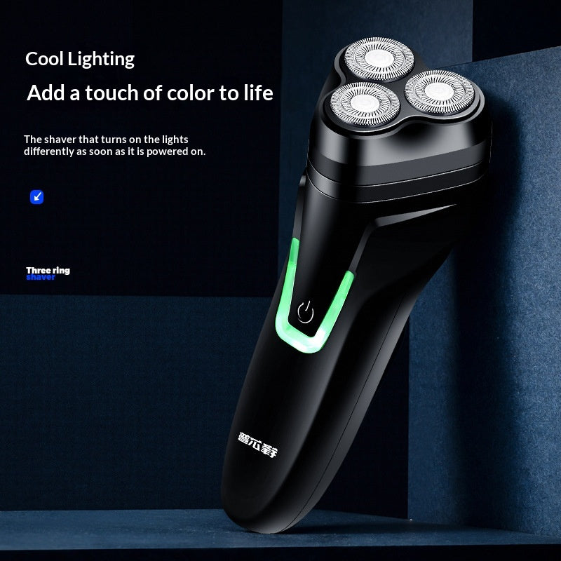Three-Head Rechargeable Electric Shaver Cordless Wet & Dry