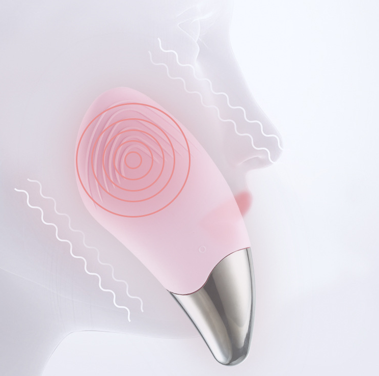 Ultrasonic Facial Cleansing Brush - Silicone Skin Care Device with 2 Sets