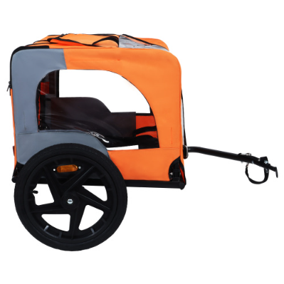 Heavy Duty Collapsible Pet Bike Trailer with All-Terrain Wheels & Universal Hitch