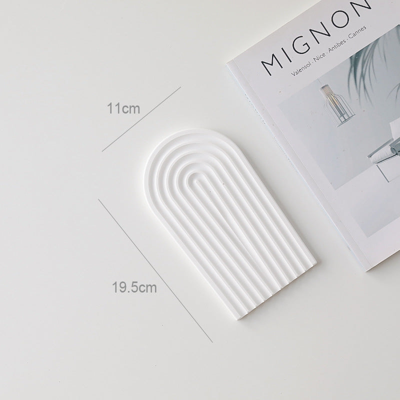 Small Plaster Tray for Food & Photography Props - Multiple Colors