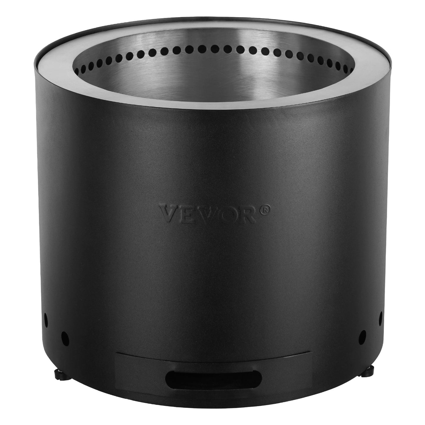 15 Inch Smokeless Steel Fire Pit Stove with Ash Tray - Outdoor Garden Heating