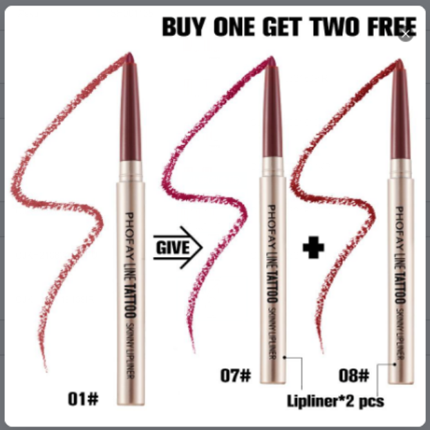 Waterproof Lip Liner Pencil - Long Lasting Contour and Definition