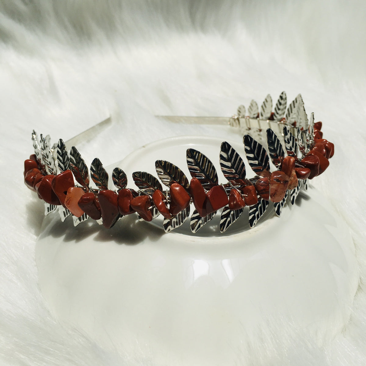 Natural Crystal Hairpin - Handmade Geometric Style