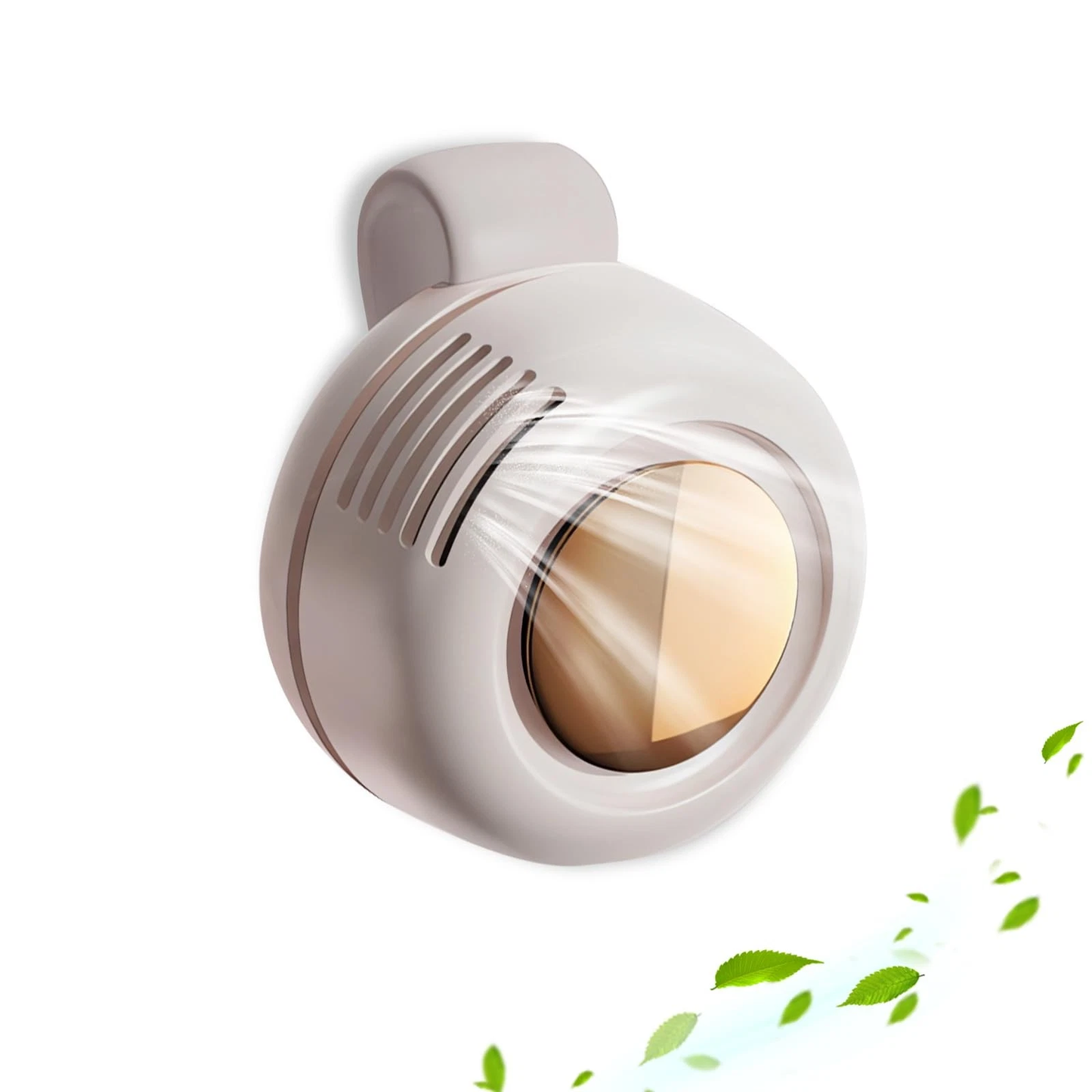 Portable Mini Bladeless Fan with Clip - 360° Adjustable, USB Rechargeable