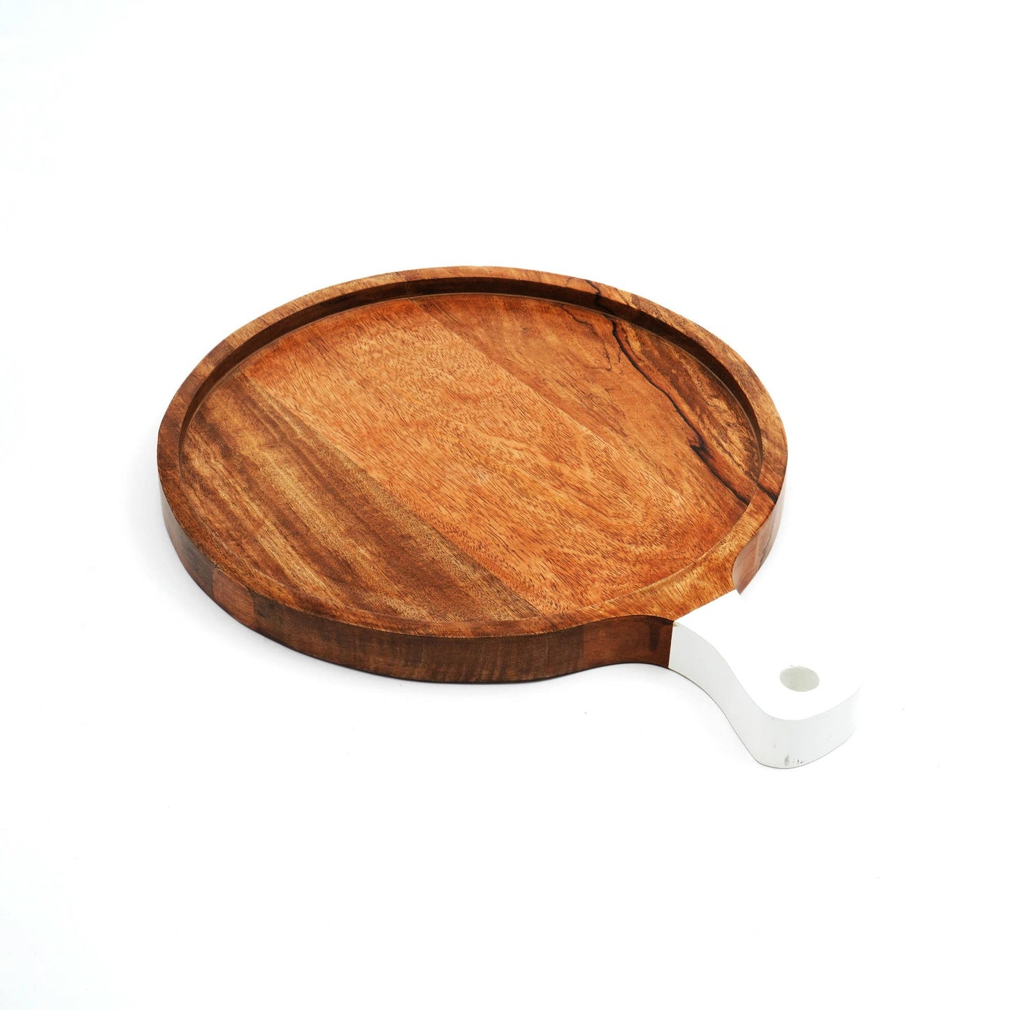 Wooden Cheese Board - Natural Wood Cutting Board 14x9"