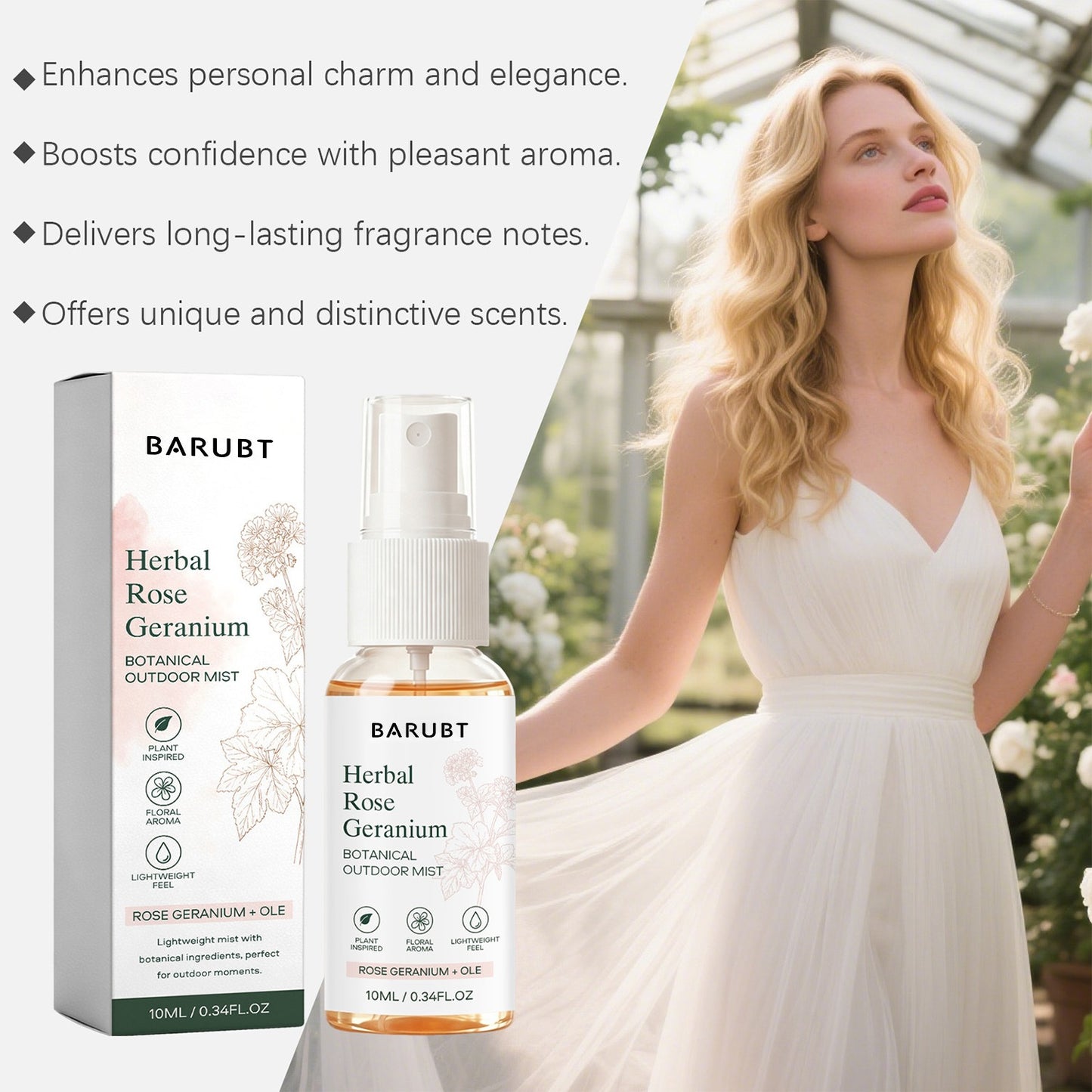 Botanical Outdoor Face Mist - 10ml Hydrating Skin Care Spray