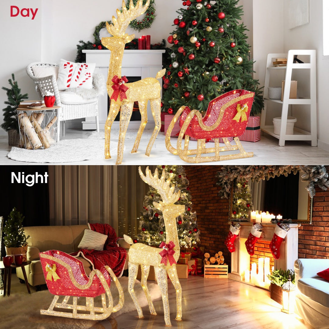 Christmas Outdoor Deer Decoration with LED Lights