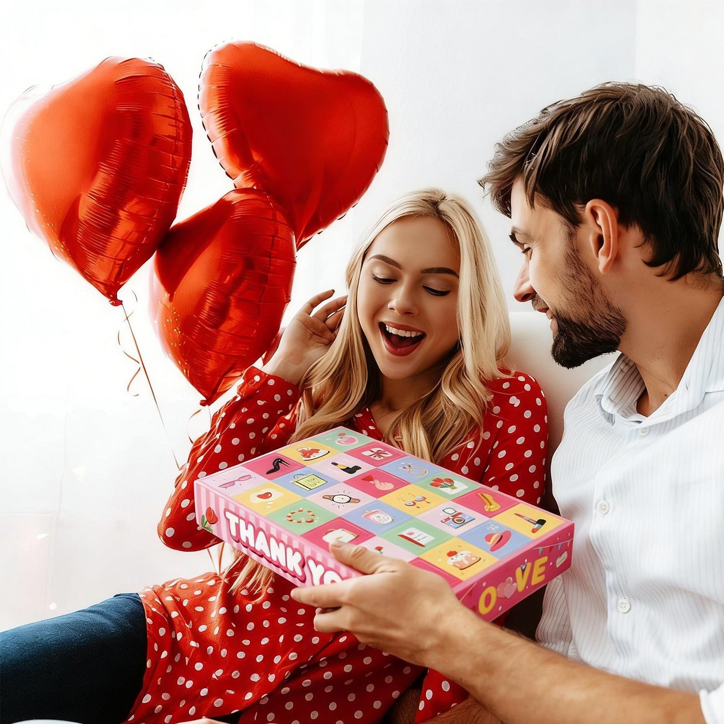 24-Day Countdown Gift Boxes - 10 Pink Valentine’s Day DIY Boxes