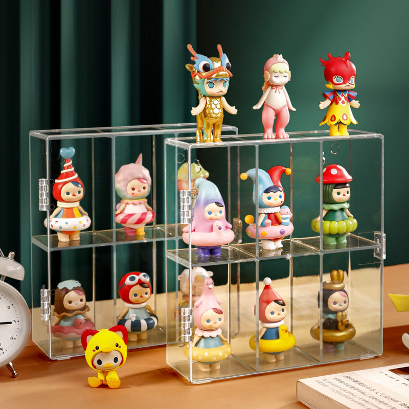 Acrylic Blind Box Storage Display Rack Wall Mount Bubble Matt Doll Cabinet Organizer