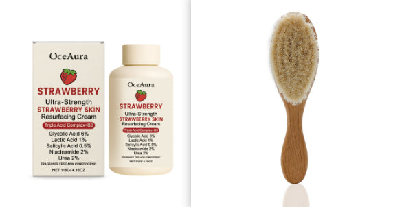 Strawberry Skin Rejuvenating Cream with Brush