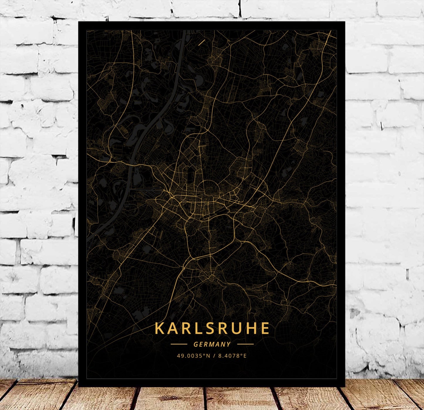 Modern Landscape Decorative Canvas Wall Art for Living Room - Flensburg Germany