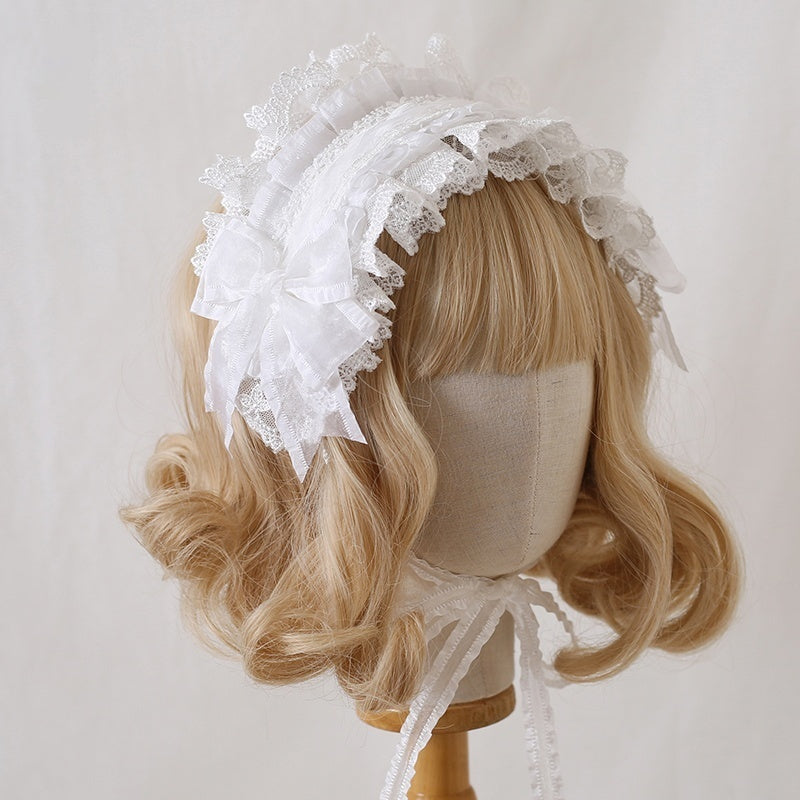 Color Blocked Bow Lace Headband