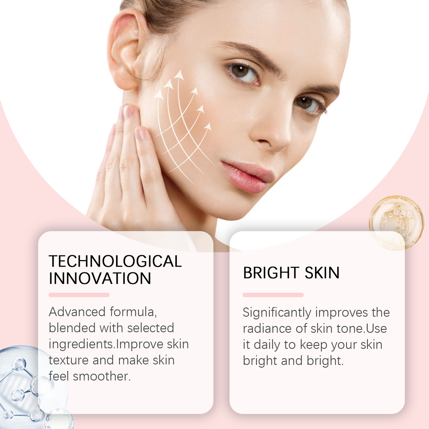 Hydrating Facial Essence Serum with Vitamin E & Peptides - 30ml