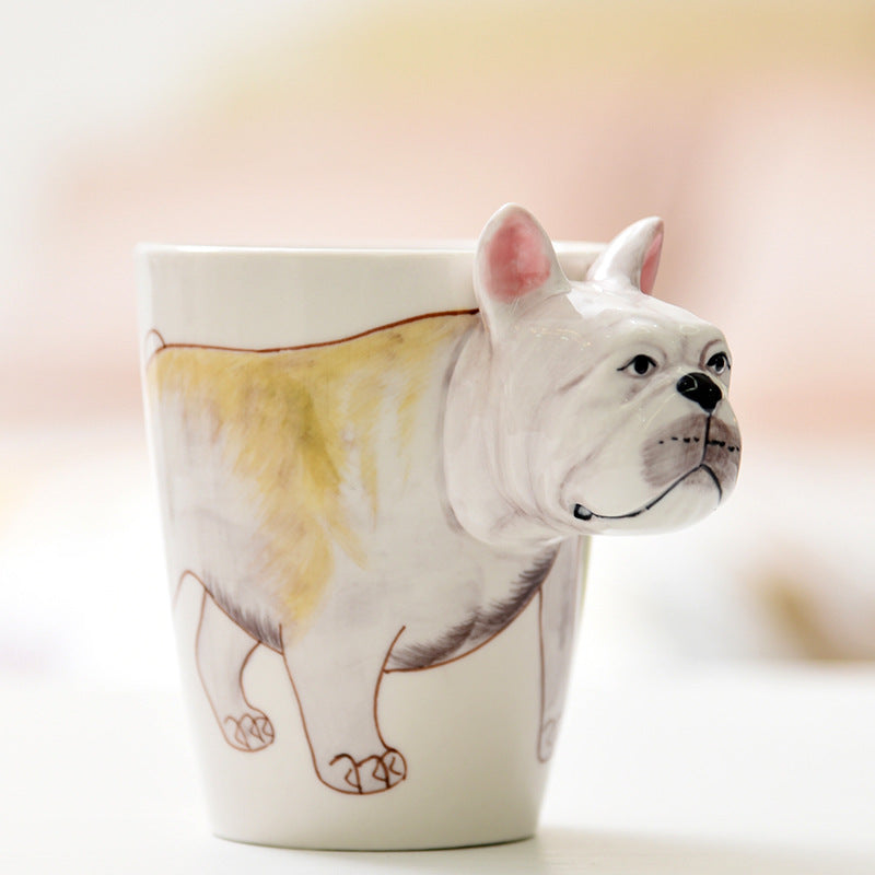 3D Animal Ceramic Mug Hand Drawn Customizable Drinkware 400ml