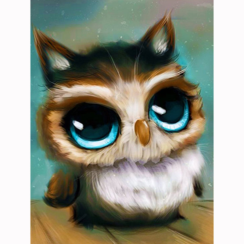 Owl and Baby Diamond Painting Kit Full 5D Embroidery Home Wall Art