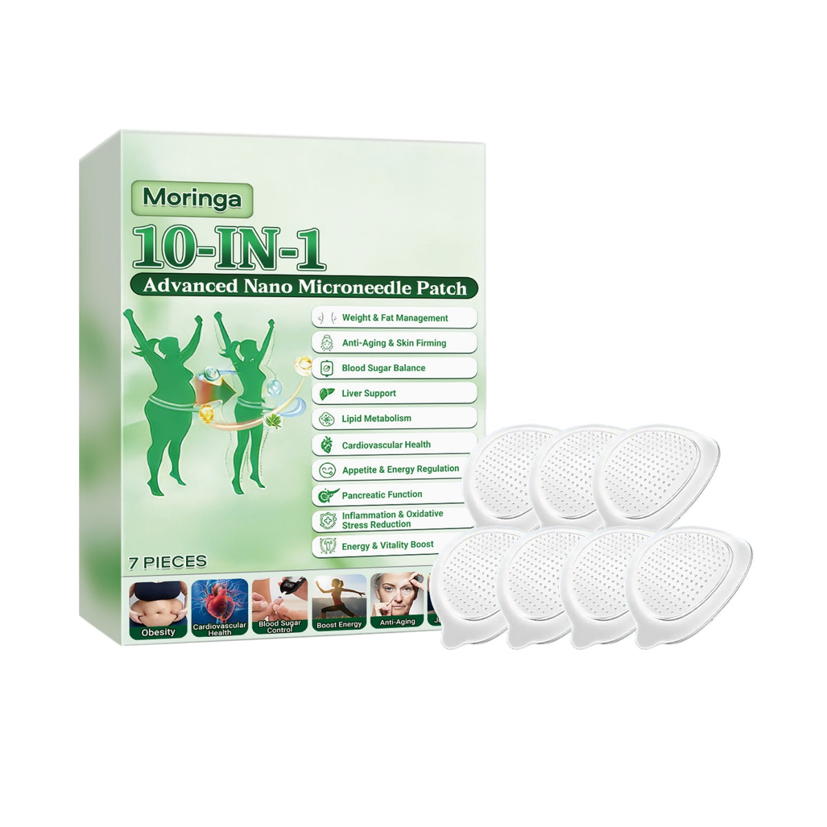Nano Microneedle Patches - 7 Count