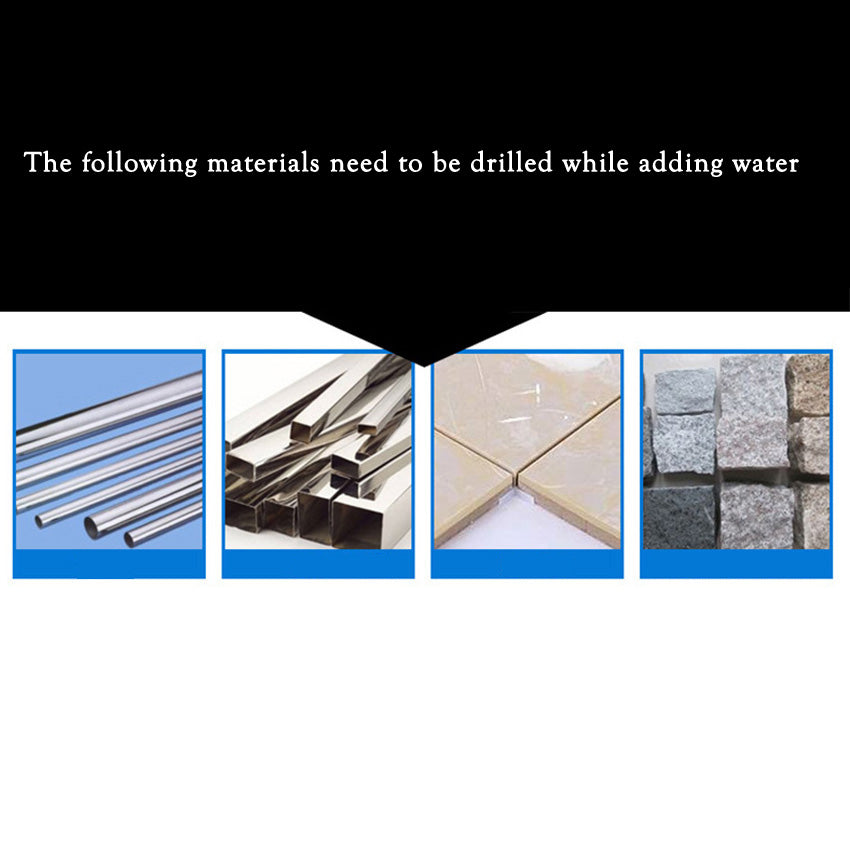 4-Piece Ceramic Glass Drill Bit Set - Multifunctional Power Tools for Masonry and Soft Materials