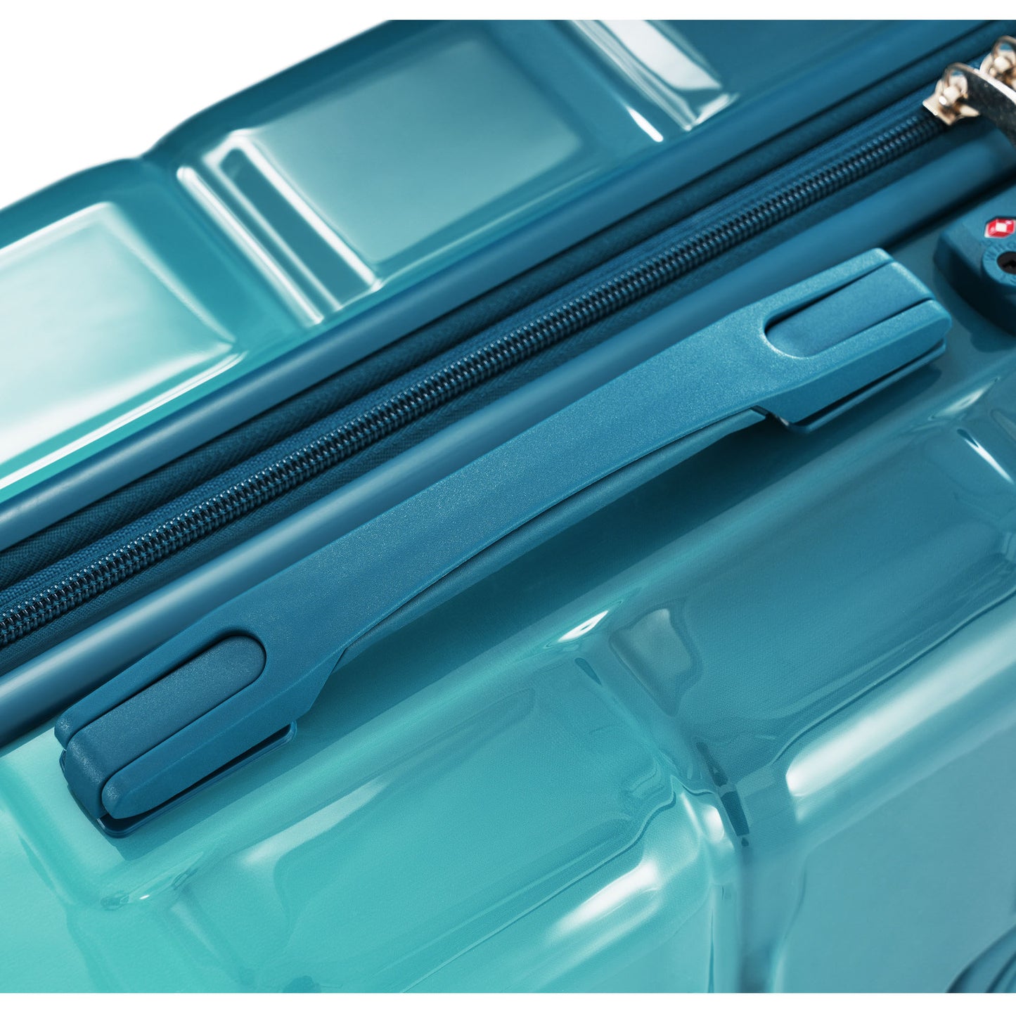 20-Inch Carry-On Luggage Set with USB Port - Blue