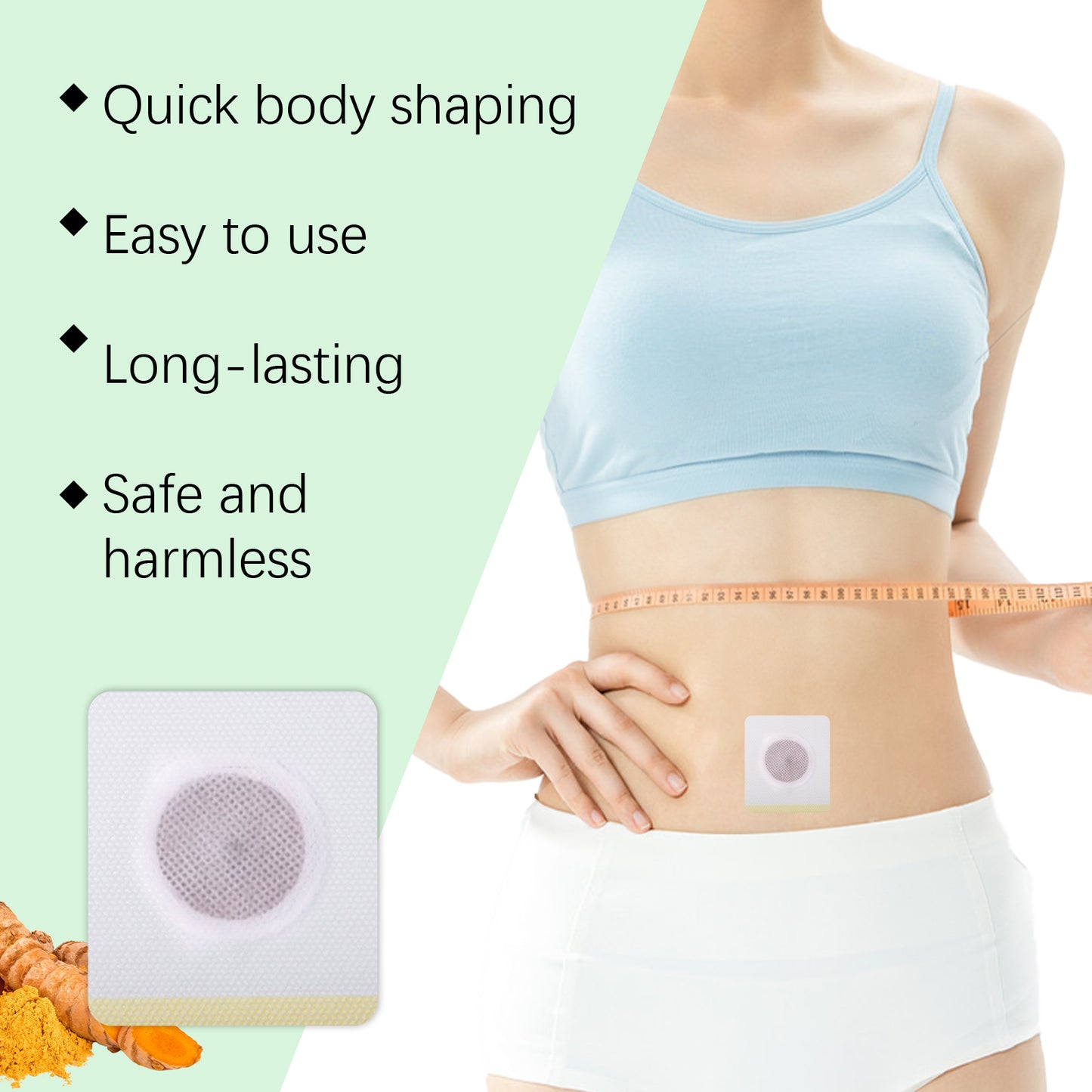 Herbal Body Sculpting Patches - Natural Firming Belly & Arm Strips (10pcs)