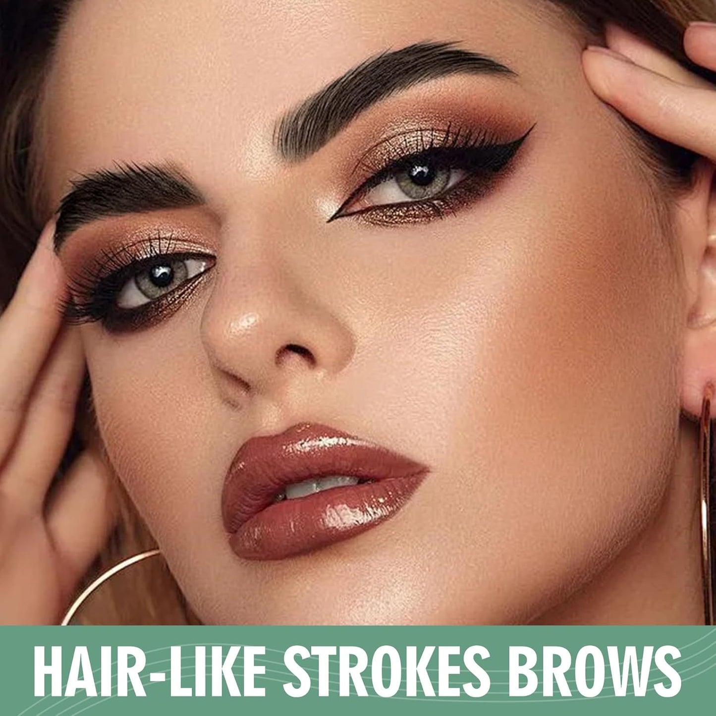 Waterproof 4-Fork Tip Eyebrow Pen - Long-Lasting Natural Brow Makeup