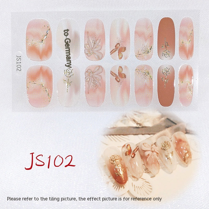 3D Crystal Nail Art Sticker Set - Crystal Glass Nail Film for Manicure