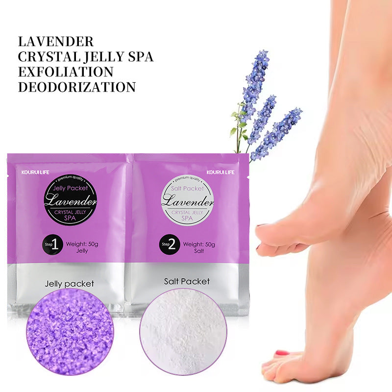 Lavender Crystal Bath Salt and Foot Soak Set - All Variants Included