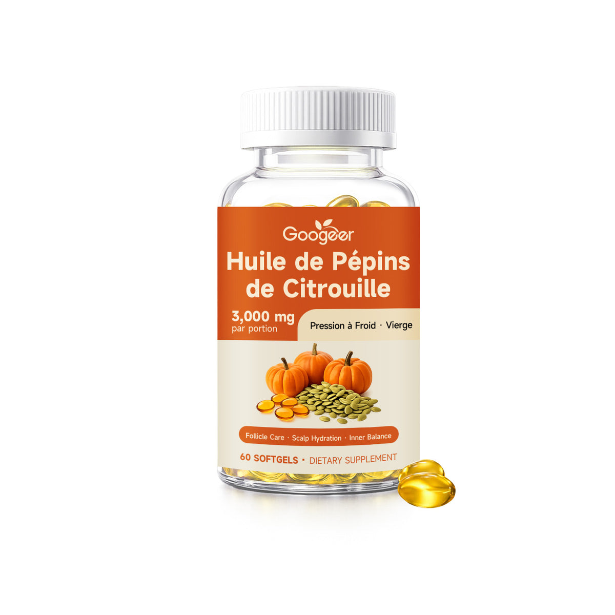 Pumpkin Seed Oil Softgels - 60 Capsules