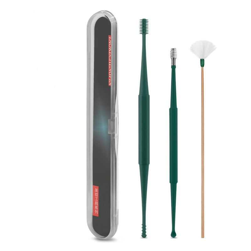Ear Picking Tools Double-Head Silicone Ear Curette Spiral Massage Device