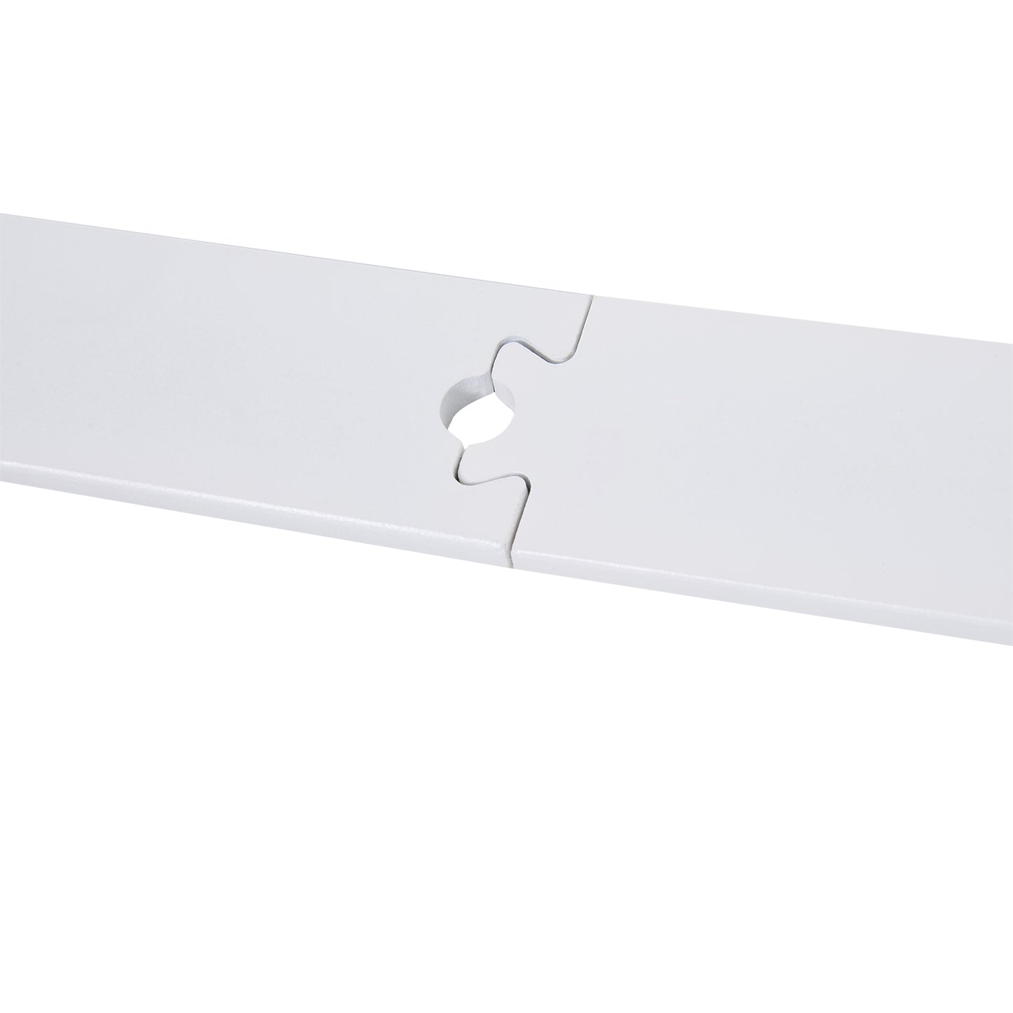 6-Piece Rustic Interior Sliding Barn Door Hardware Kit - White, 980x165x70mm