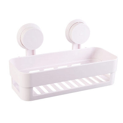 Wall-Mounted Bathroom and Kitchen Storage Rack Punch-Free Space Saver