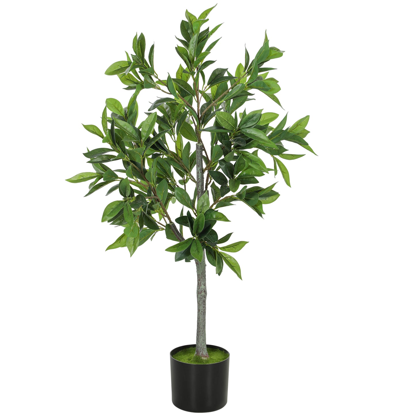 Lifelike Laurel Artificial Tree with 345 Leaves - Green