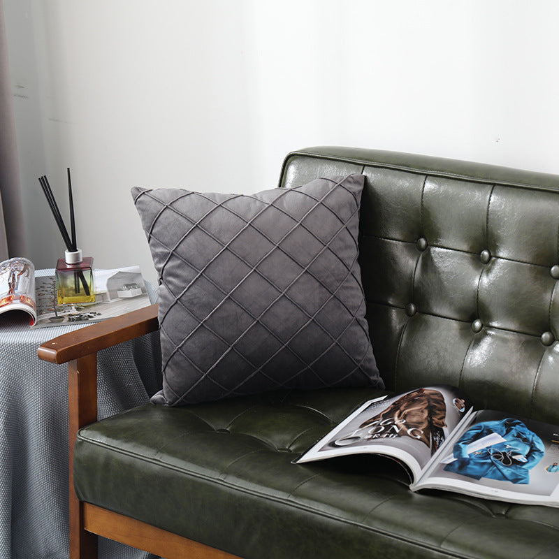Velvet Pillowcase for Sofa Bed 43x43cm - Multiple Colors & Styles