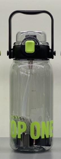 Leak-Proof Drop-Resistant Large Capacity Plastic Water Cup with Straw