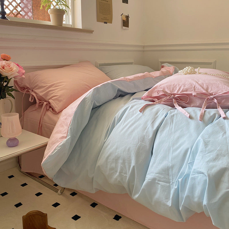 Cotton Bedding Set Four-Piece Soft Comfortable Bed Linen for All Sizes