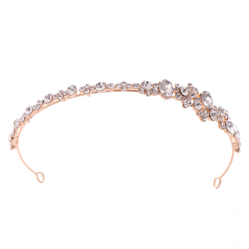 Women's Rhinestone Hair Hoop Crown - Gold & Silver Hair Accessories