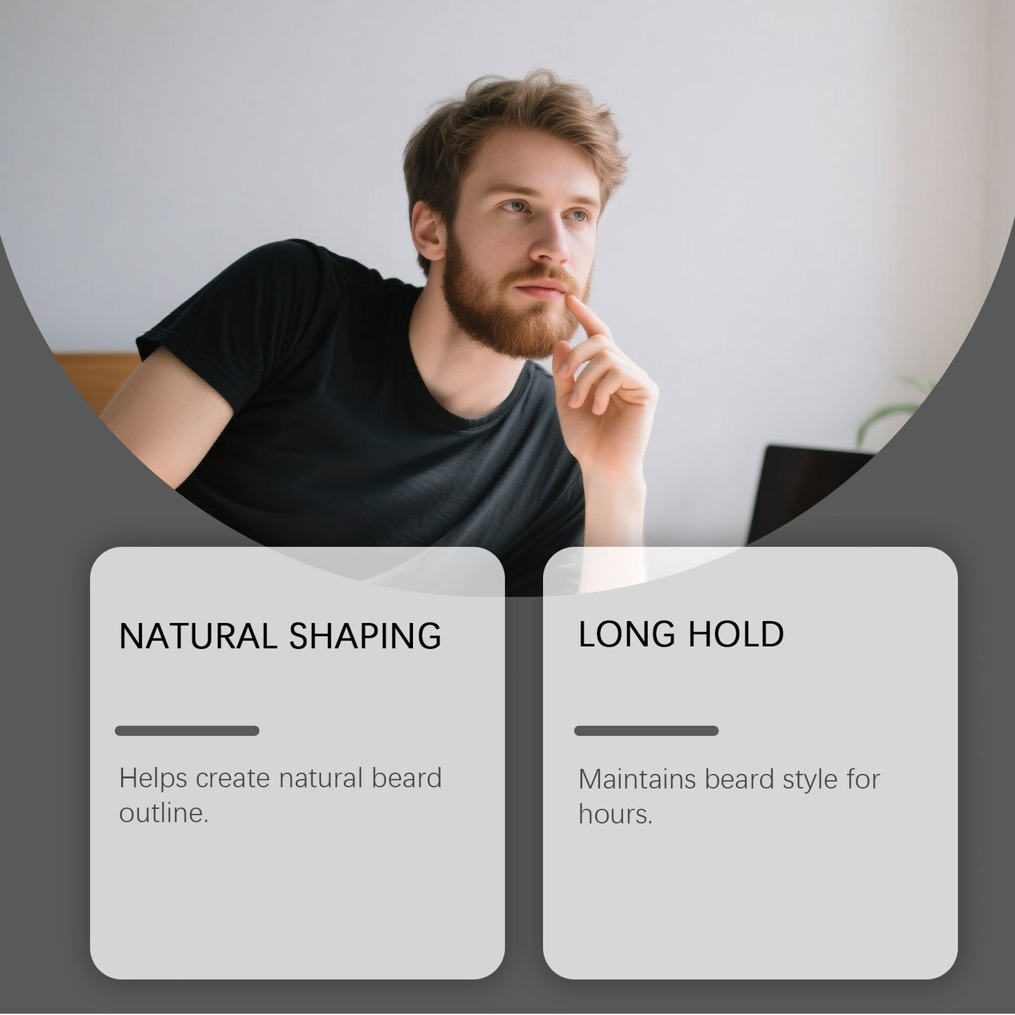 Men's Natural Beard Shaping Pen 1.5ml Grooming Tool
