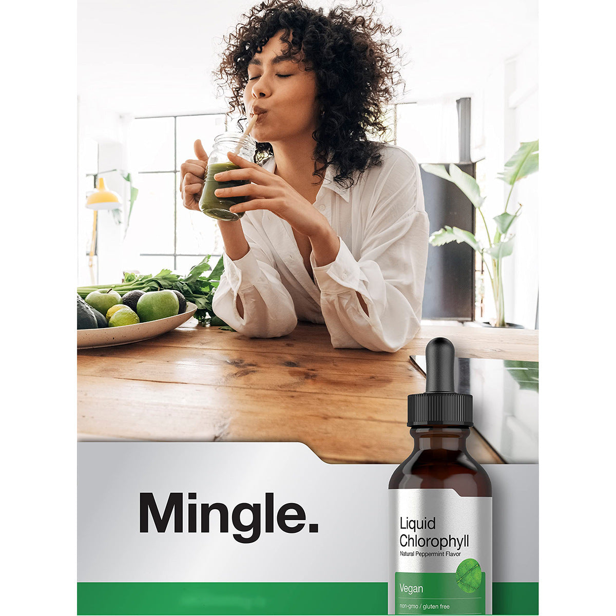Chlorophyll Drops Dietary Fiber Supplement 59ml - Health & Wellness