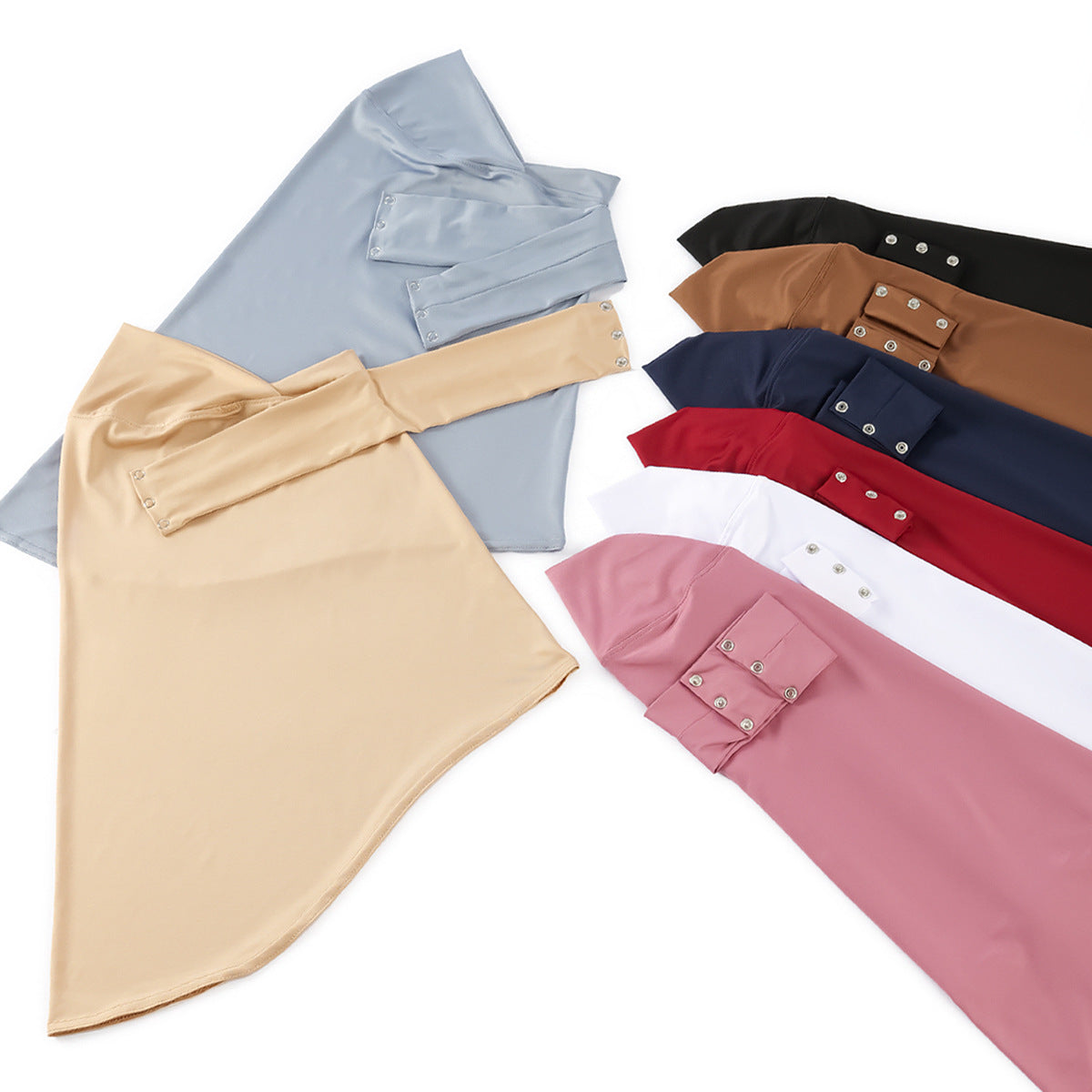 Women's Linen Headscarf with Chin Closure