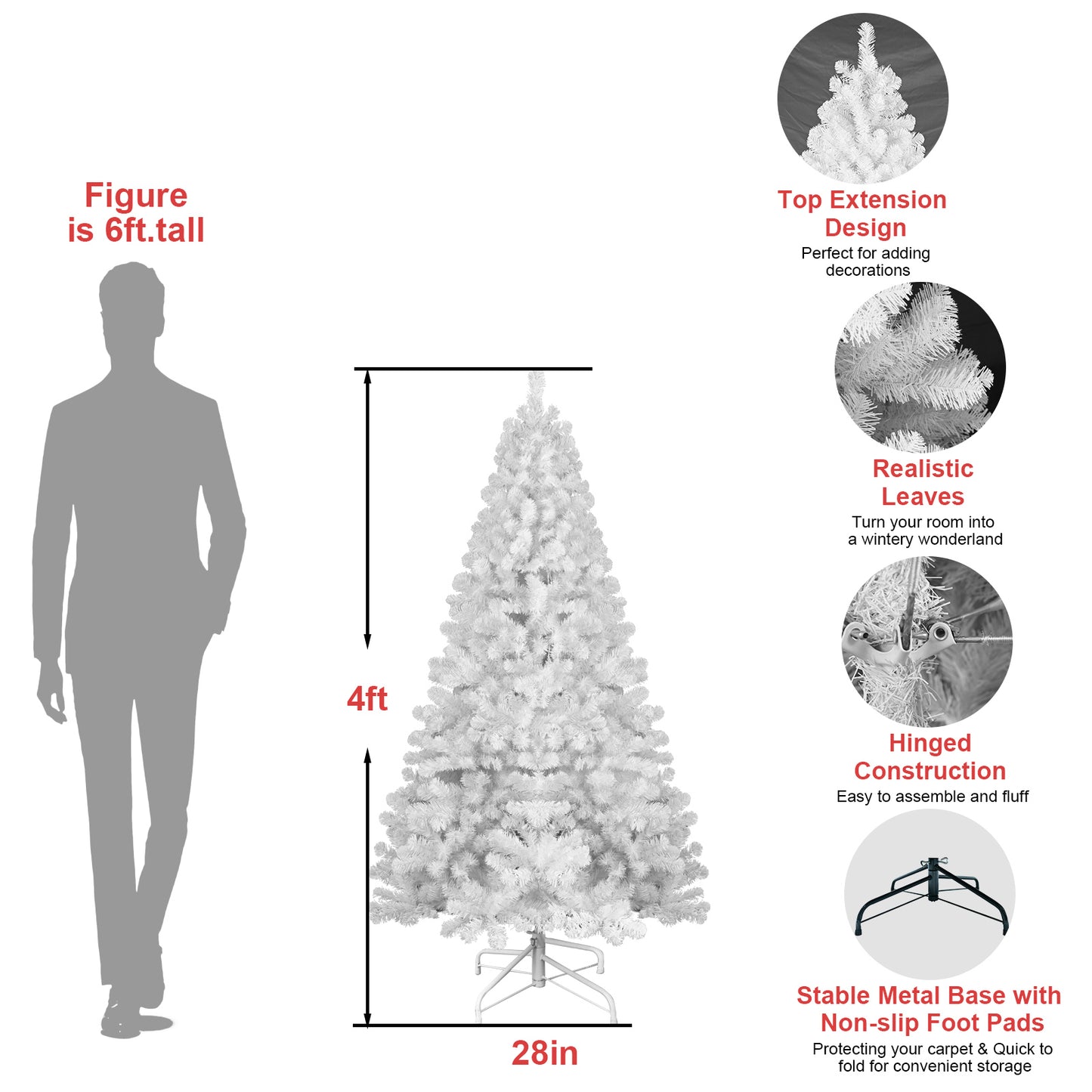 PVC Christmas Tree - Festive Holiday Decorations