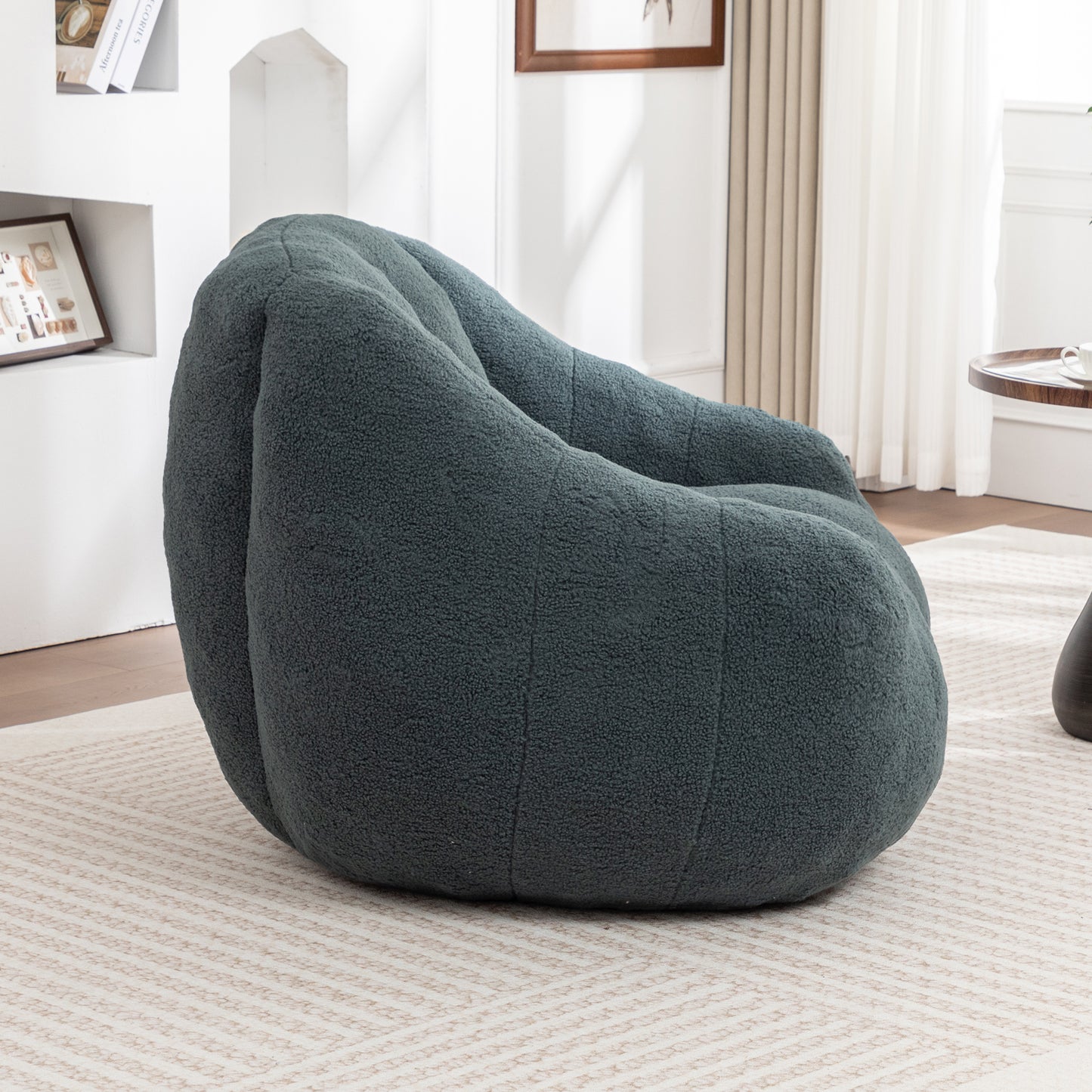 Bean Bag Chair With Filler, Sofa Tufted Soft Stuffed Filling, Fluffy