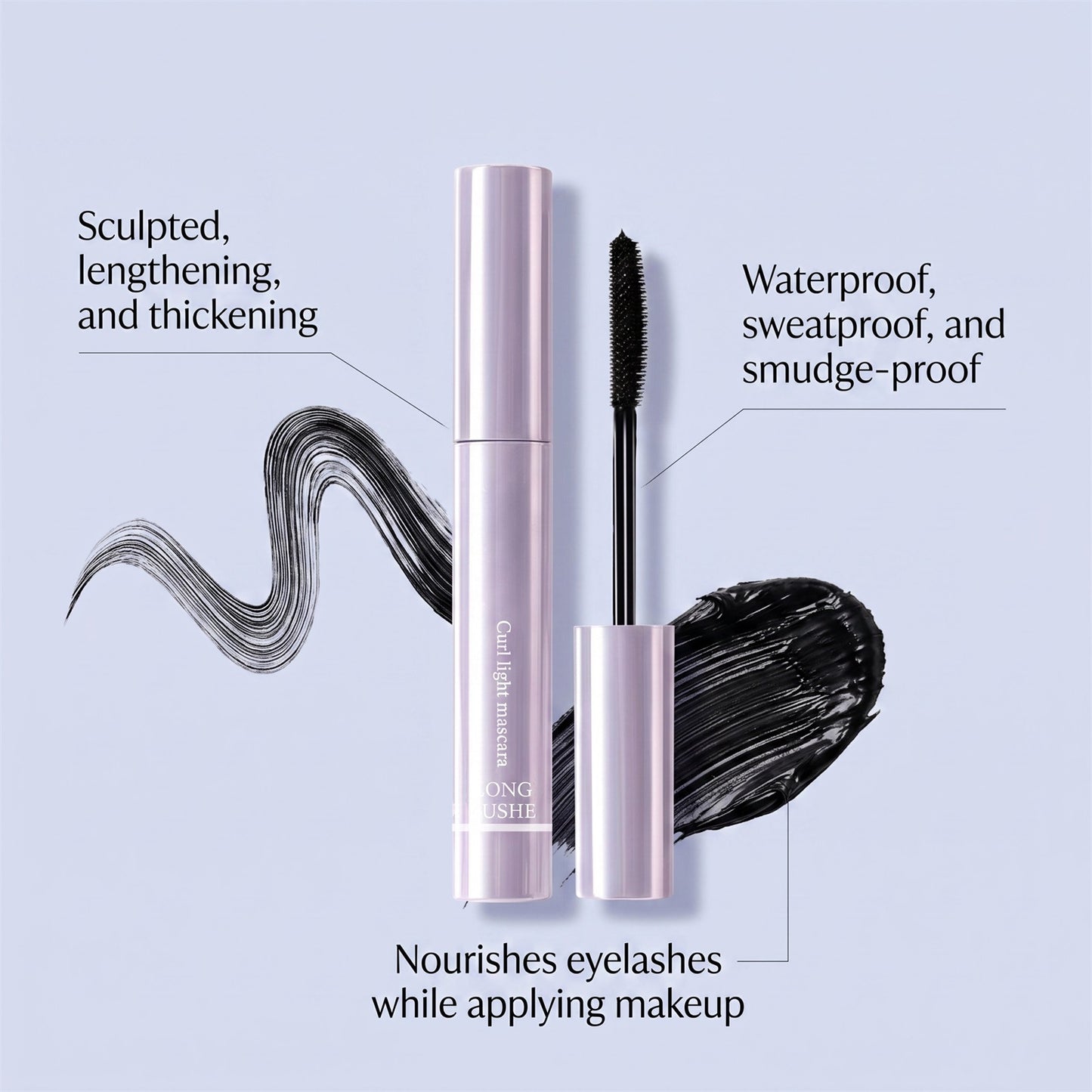 Curling Lengthening Mascara 5ML Waterproof Eyelash Enhancer
