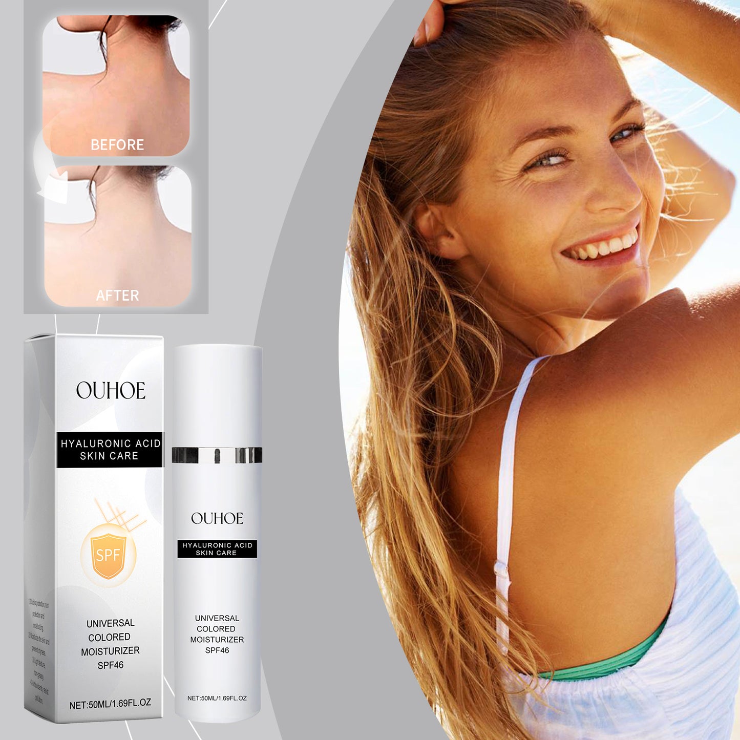 Hyaluronic Acid Moisturizing Sunscreen Cream - Broad Spectrum UVA/UVB